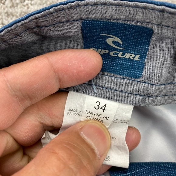 Rip Curl Swim Trunks Men 34 Blue Board Shorts Short Pants Swimming Bathing Suit - Picture 6 of 15